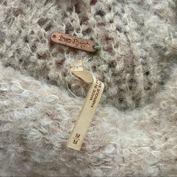 Free People She‘s All That Alpaca Wool Blend Sweater Tunic Mock Neck - Picture 7 of 8